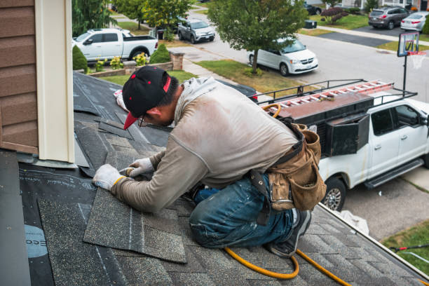 Professional Storm Damage Roof Repair technician working in Mascoutah, IL
